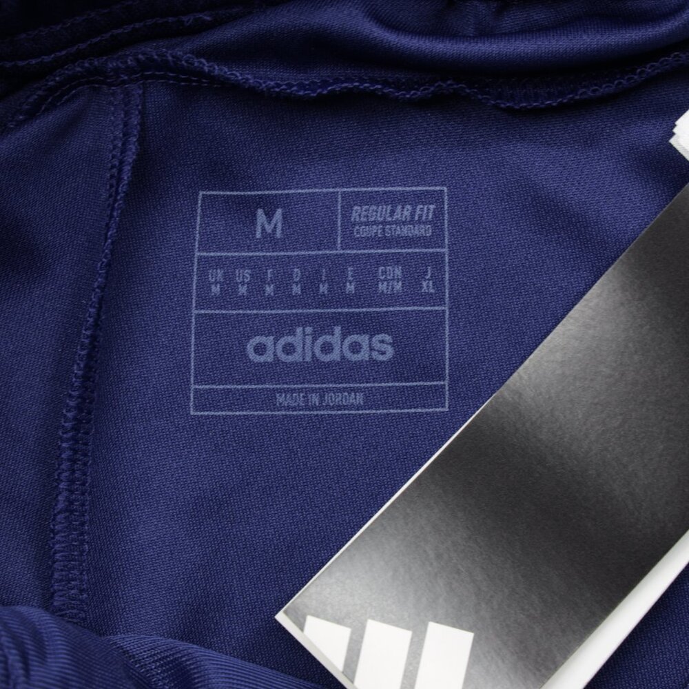 Adidas‎ Men's Train Essentials Pique 3 Stripes Zip Pocket Shorts Blue Size M - Picture 11 of 11